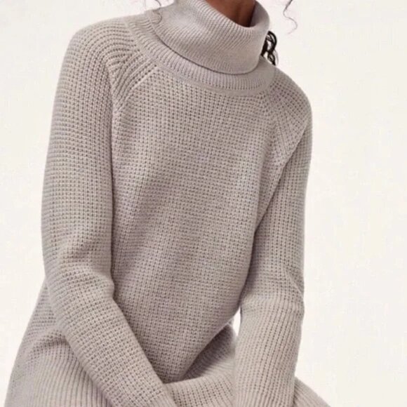 Aritzia Wilfred Free Bianca Dress- Merino Wool Sweater Dress - Picture 5 of 13